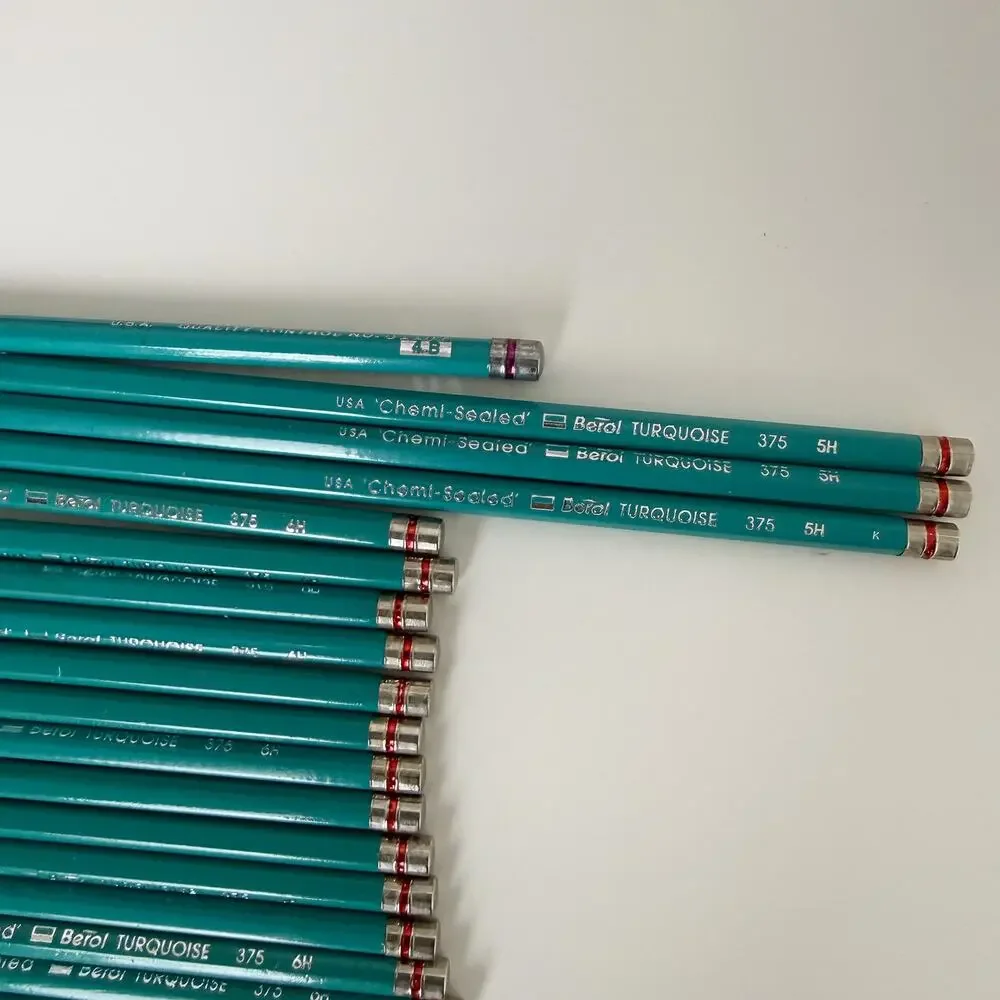 Lot of 39 Berol Turquoise Drafting Pencils
